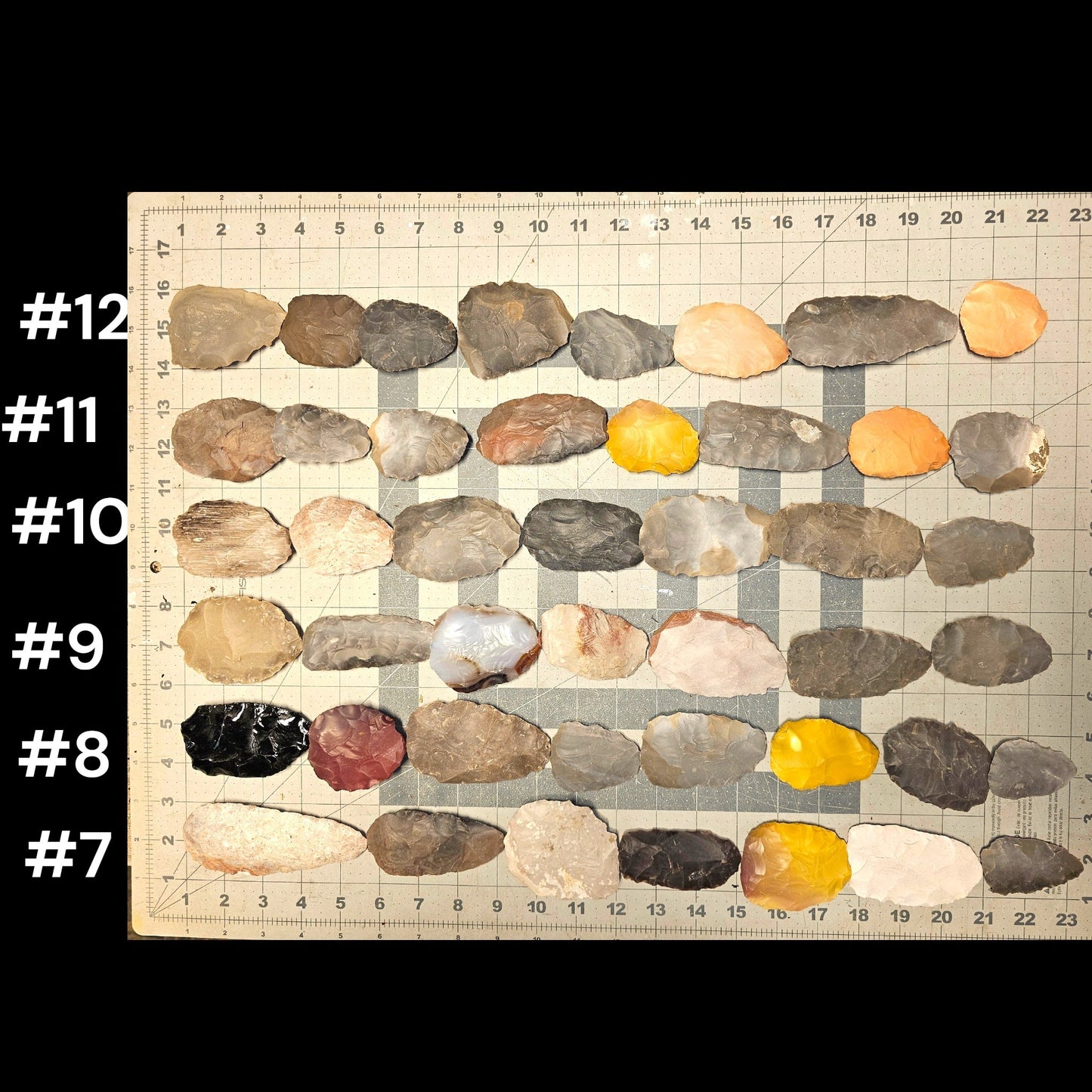 Page 2 Biface Lots, Flintknapping Stone, Flint , Chert