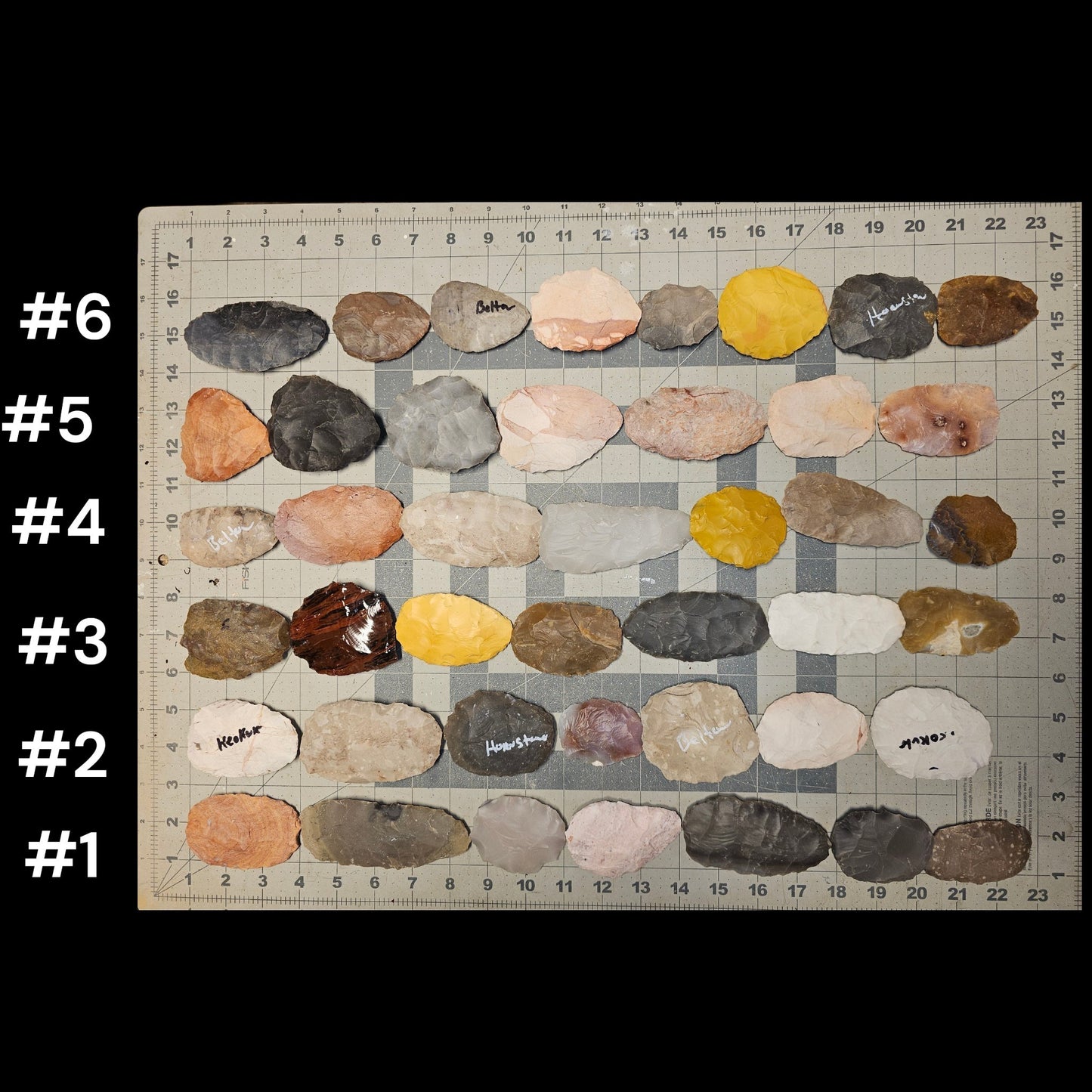 Page 1 Biface Lots, Flintknapping Stone, Flint , Chert