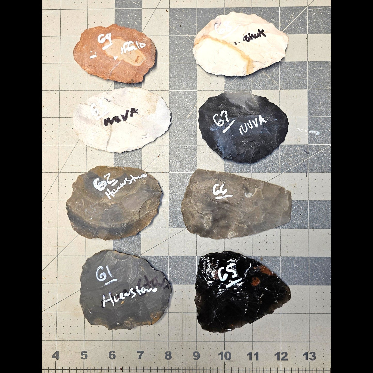 Page 7 Bifaces, Flintknapping Stone, Flint , Chert