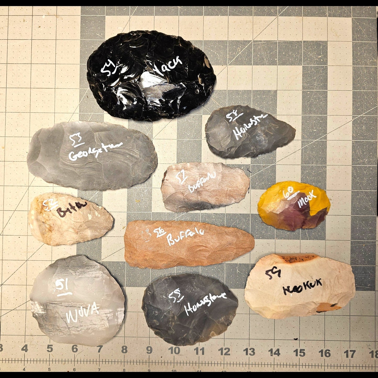 Page 6 Bifaces, Flintknapping Stone, Flint , Chert