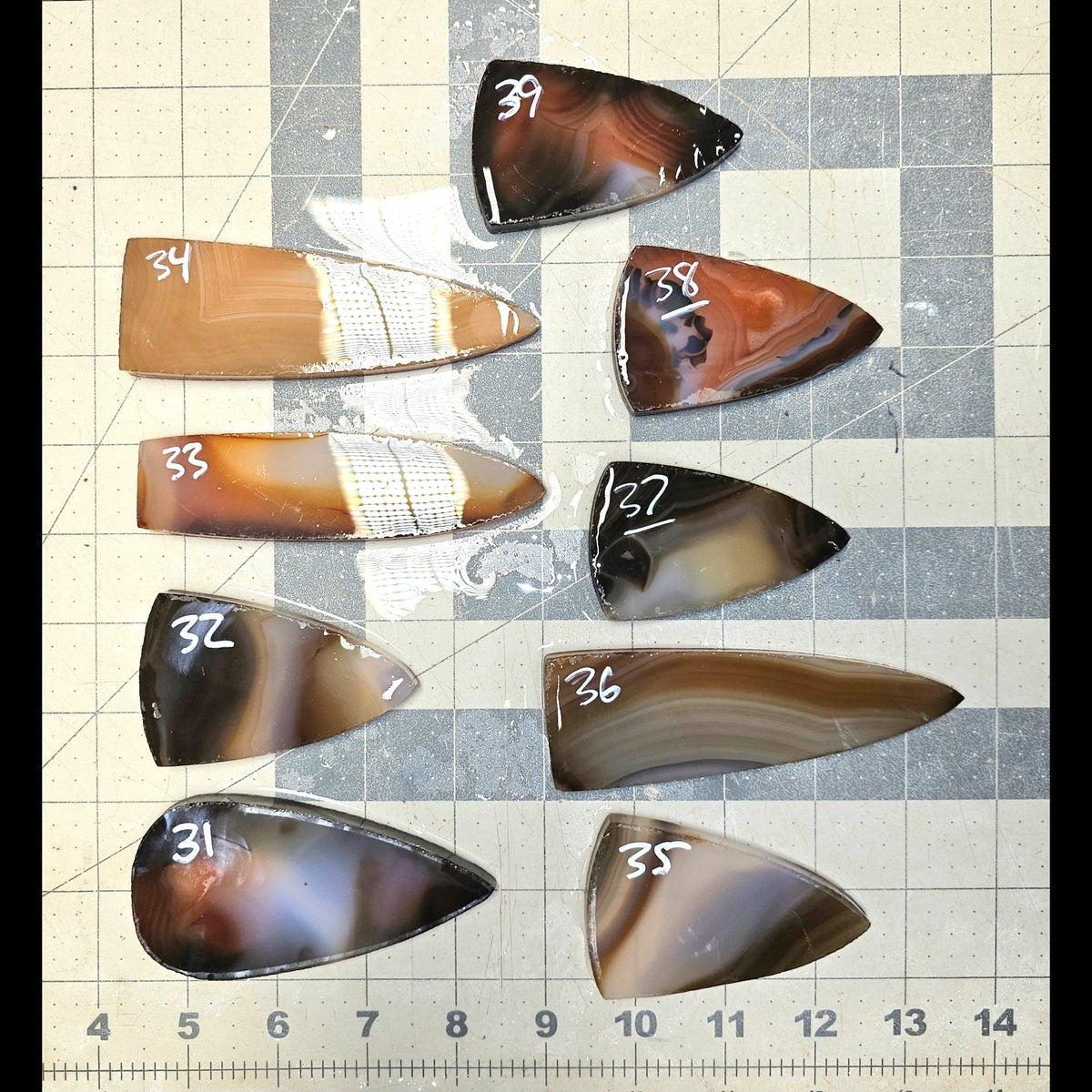 Page 4, Brazilian Agate Preforms,Flintknapping Slabs.