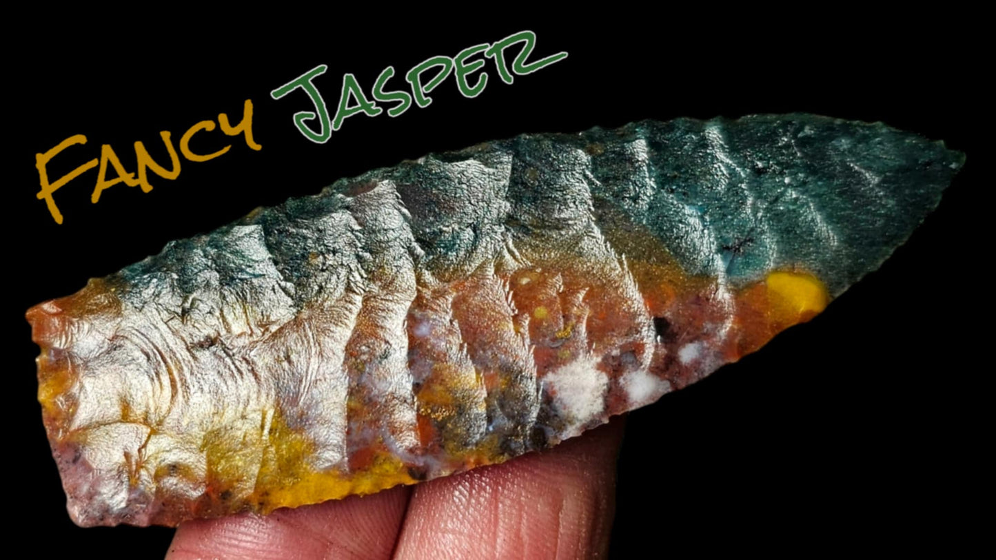 Page 1, Fancy Jasper Preforms,Flintknapping Slabs.