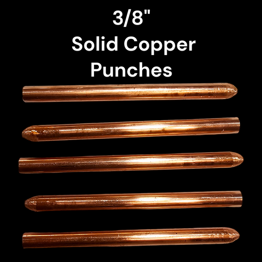 3/8"  Solid Copper Punches