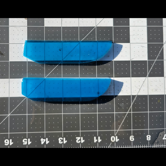 Cobalt Blue  Fiber Optic Glass Blade Presure Preforms,Flintknapping Slabs.