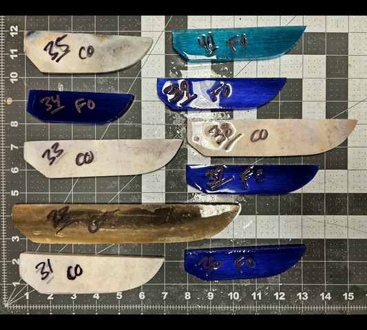 Page 4, Knife Blade Preforms,Flintknapping Slabs.