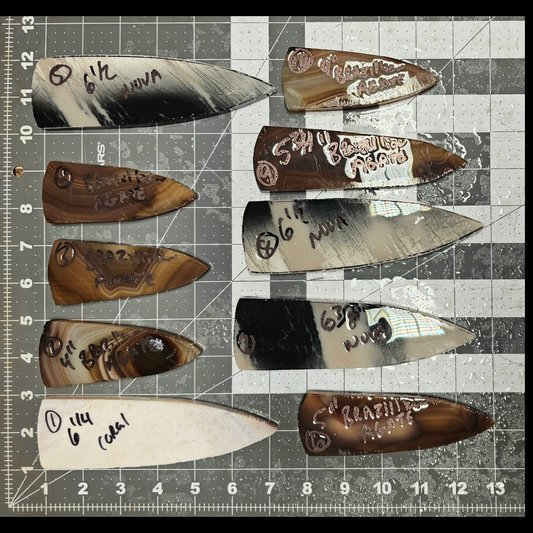 Page 1, Dagger Blade, Sloan Dalton, Holland, Hardin Performs,Flintknapping Slabs.