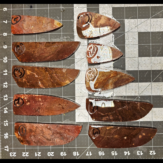 Page 1, Alibates Preforms,Flintknapping Slabs.