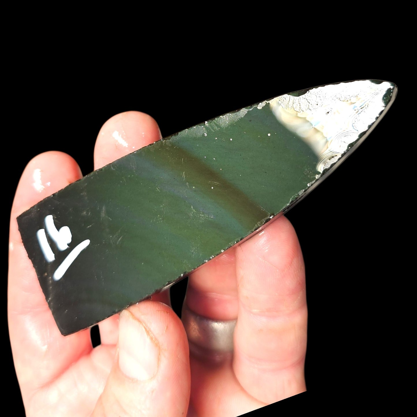 Page 2 Mexican Rainbow Obsidian Preforms, Flintknapping Slabs.