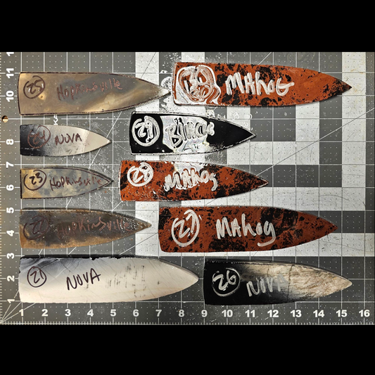 Page 3, Dagger Blade, Sloan Dalton, Dalton, Holland, Hardin Performs,Flintknapping Slabs.
