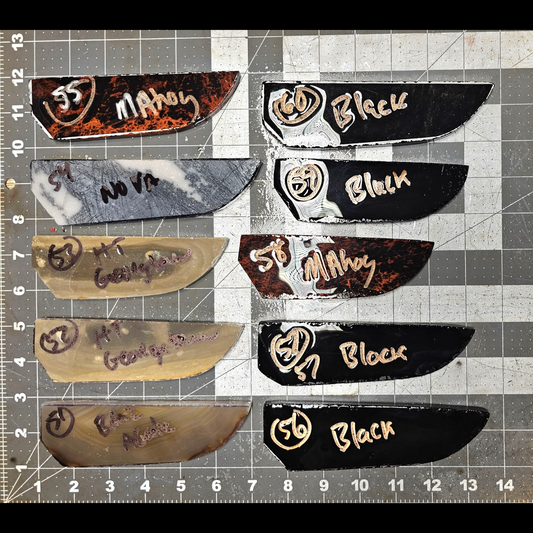 Page 6, Knife Blade Preforms,Flintknapping Slabs.