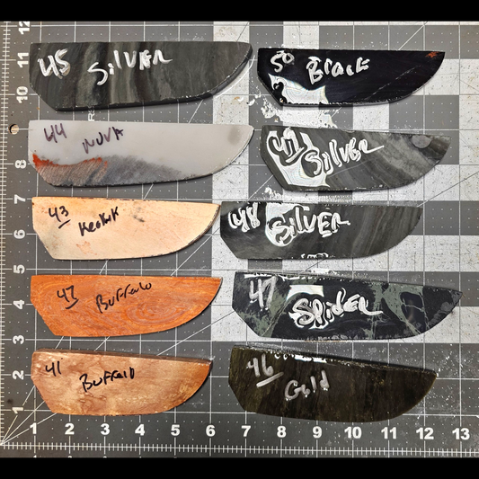 Page 5, Knife Blade Preforms,Flintknapping Slabs.