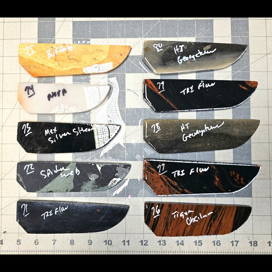 Page 8, Knife Blade Preforms,Flintknapping Slabs.