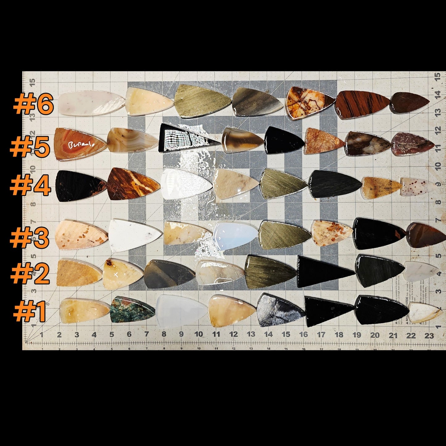 Page 1 Arrowhead Preforms, Mixed Material  Performs,Flintknapping Slabs.