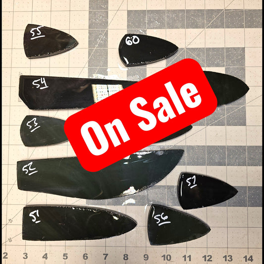 Page 6 Mexican Rainbow Obsidian Preforms, Flintknapping Slabs.