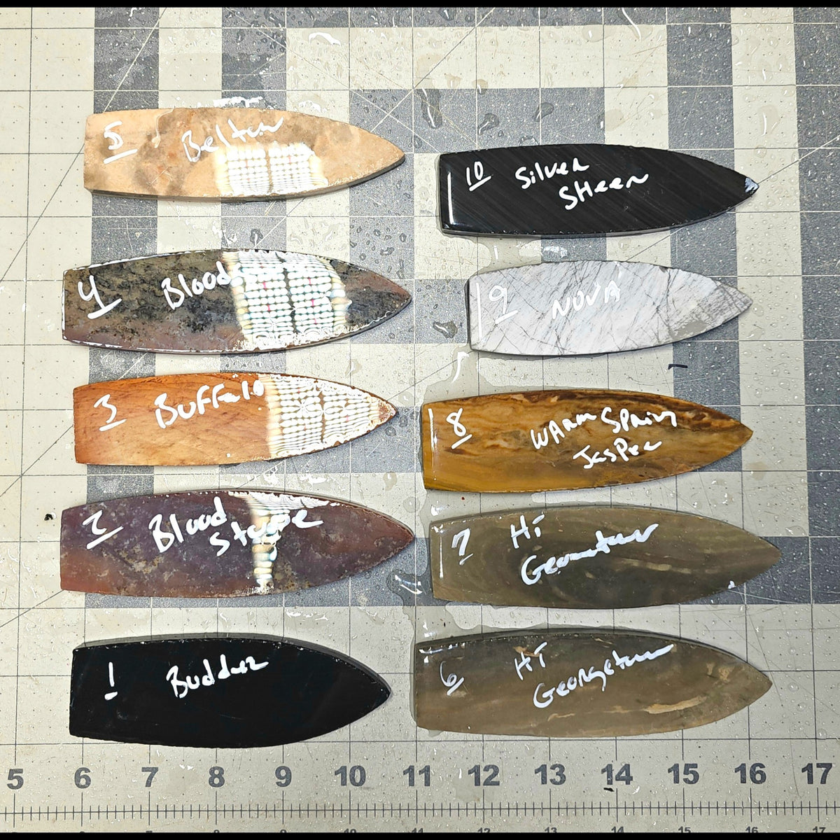 Page 1 Agate Basin, Beaver Lake Preforms,Flintknapping Slabs.
