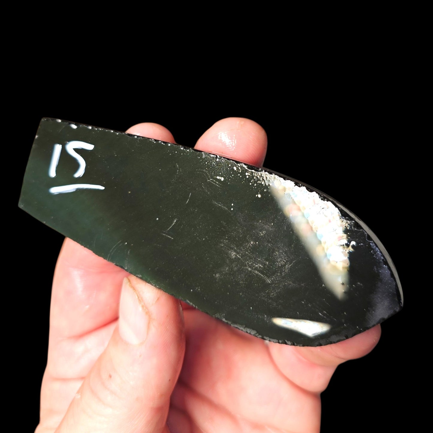 Page 2 Mexican Rainbow Obsidian Preforms, Flintknapping Slabs.