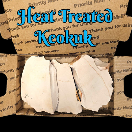 3+ Pounds Heat treated Keokuk Flint, High Grade Flint, Flintknapping, Lapidary