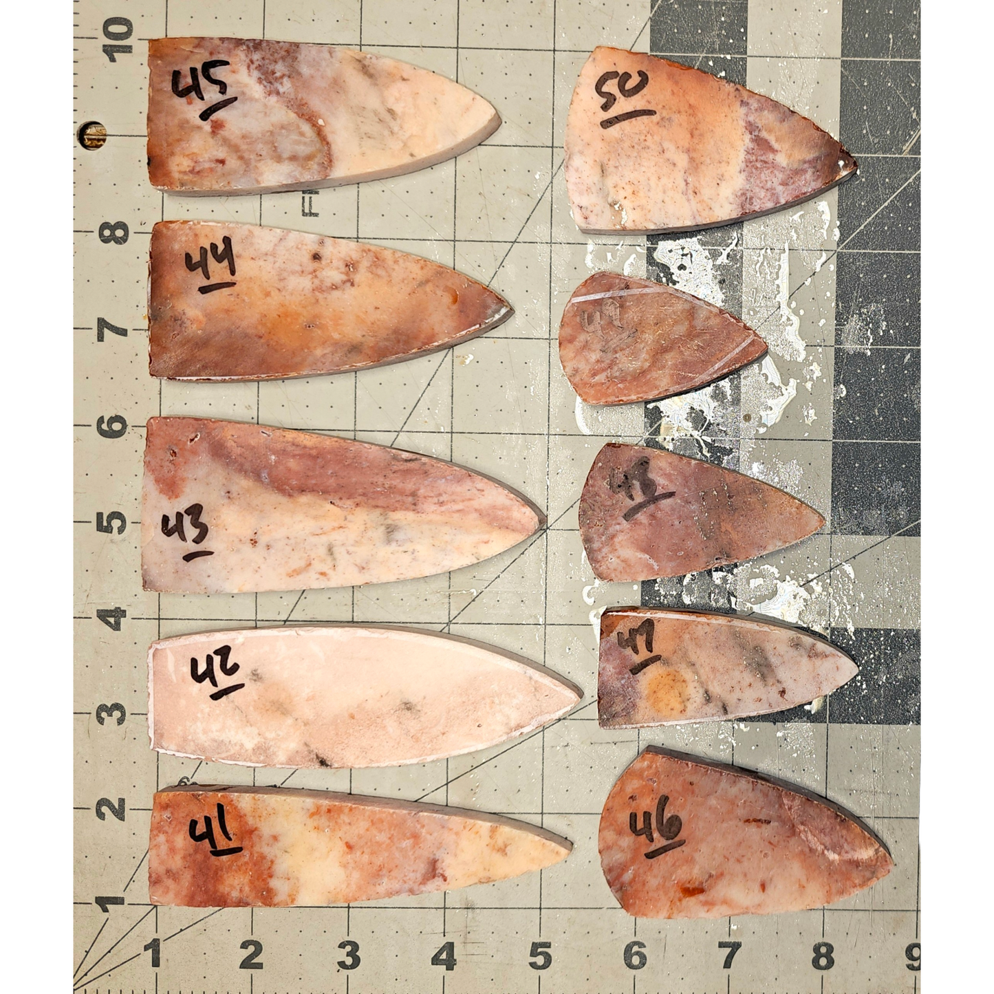 Page 5, Coastal  Plains Preforms,Flintknapping Slabs.