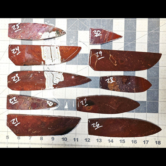 Page 3, Fancy Jasper Preforms,Flintknapping Slabs.