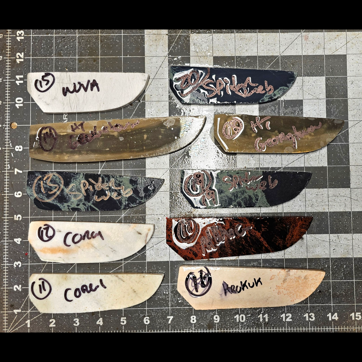 Page 2, Knife Blade Preforms,Flintknapping Slabs.