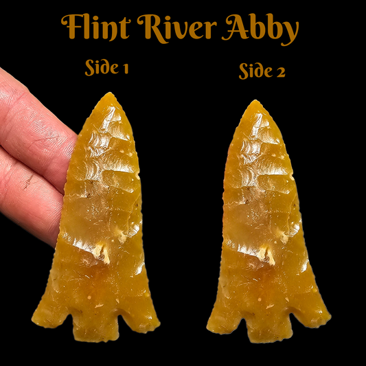 Abby Style Arrowhead / Stone Blade / Spear Point, Flintriver Abby Arrowhead