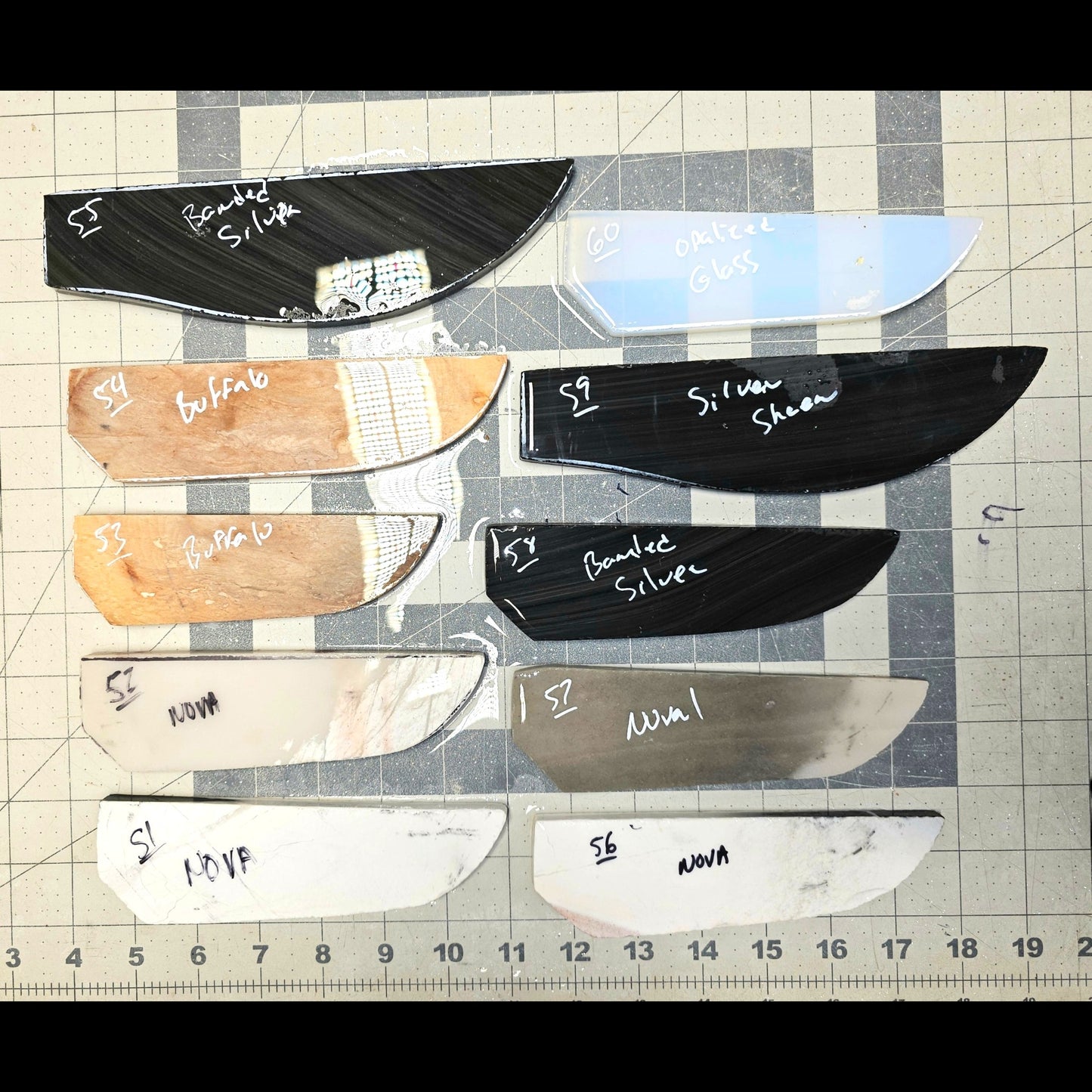 Page 6, Knife Blade Preforms,Flintknapping Slabs.