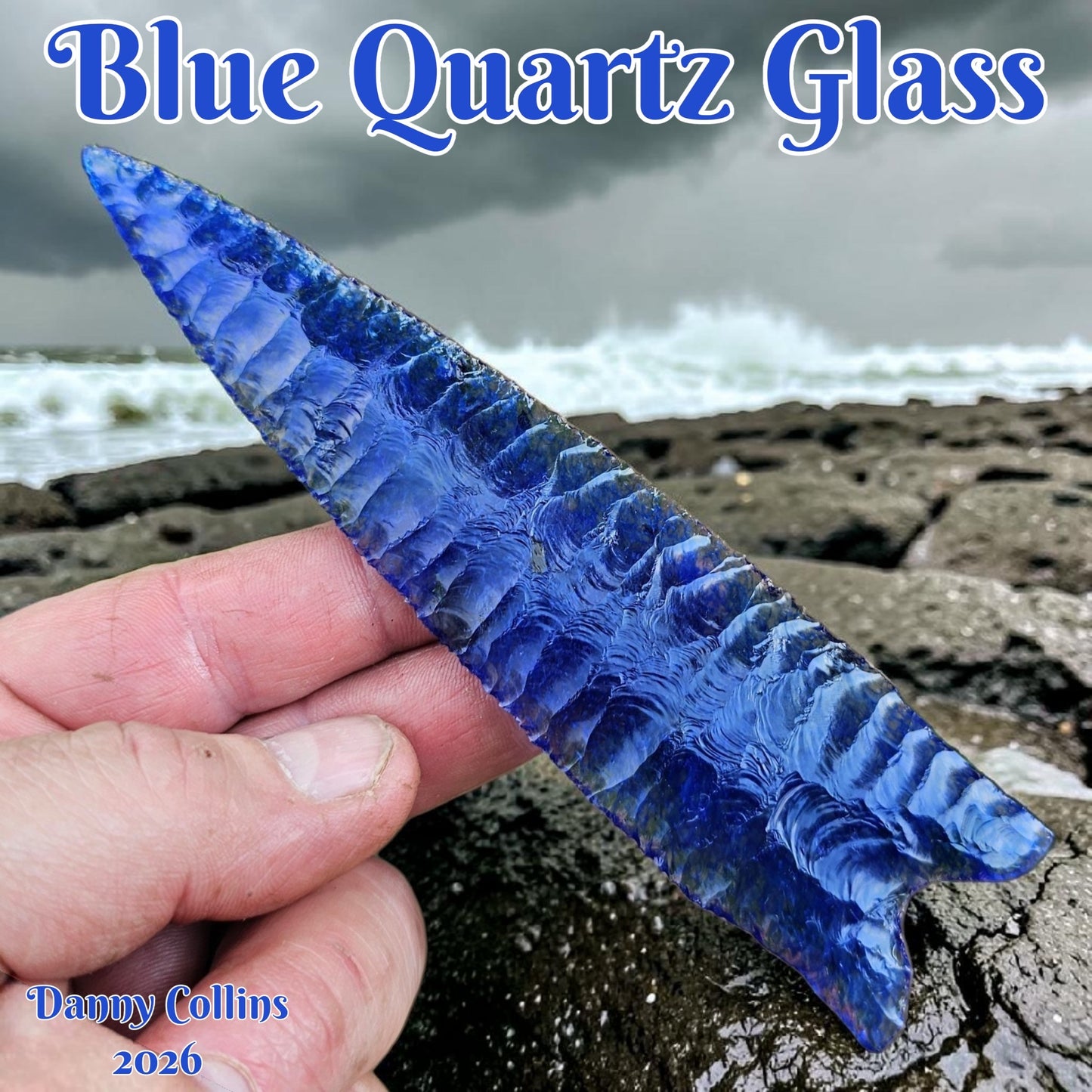 Page 2 Cherry & Blue Quartz Glass Preforms, Flintknapping Slabs.