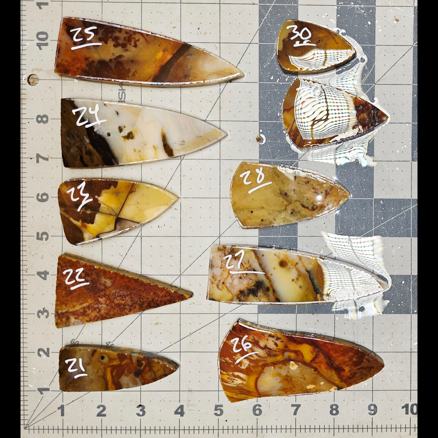 Page 3, Polkadot Agate Preforms,Flintknapping Slabs.