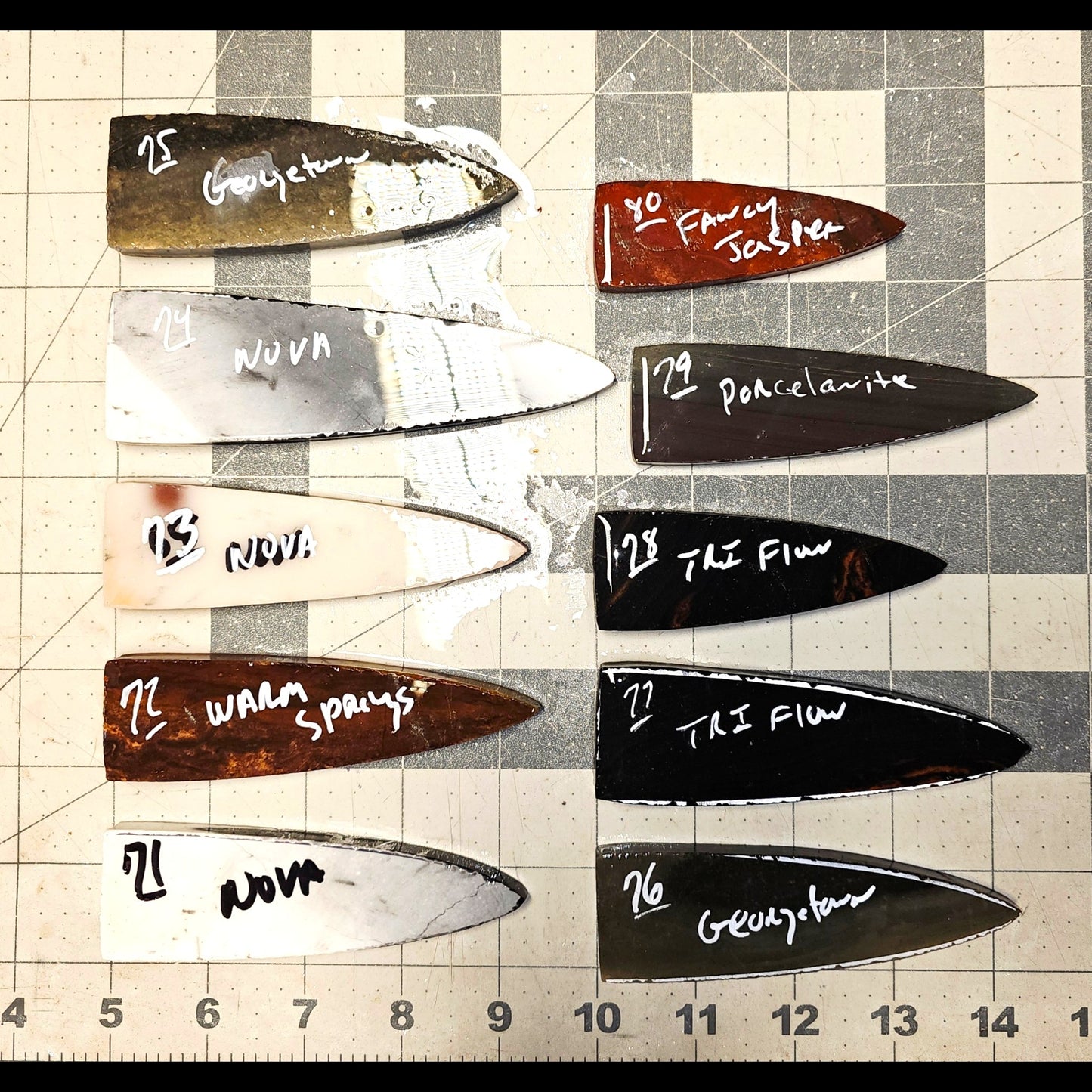 Page 8 Dalton Preforms, Flintknapping Slabs.