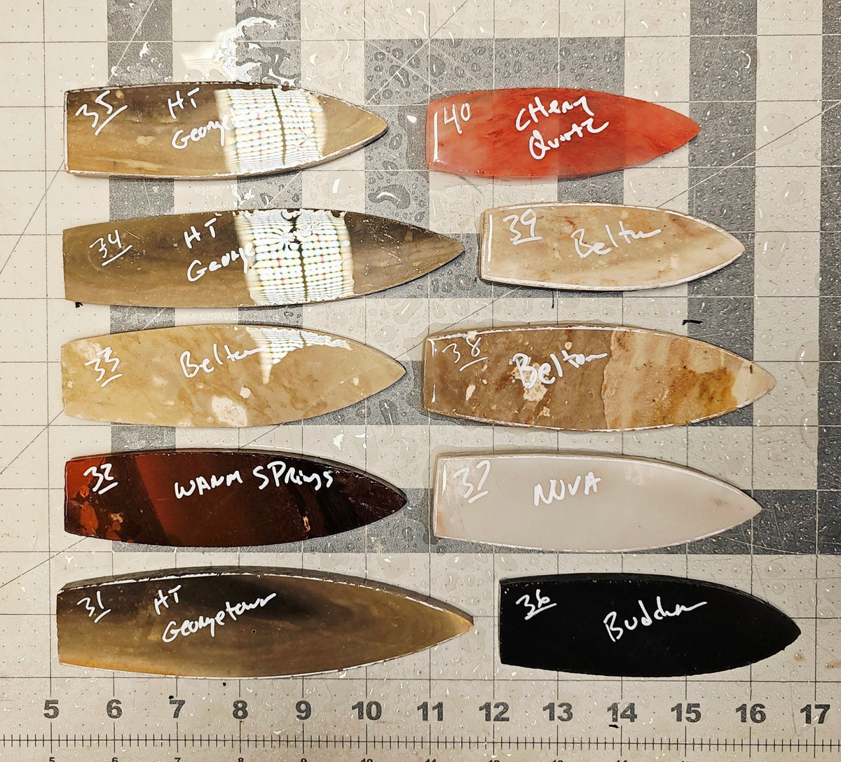 Page 4 Agate Basin Preforms,Flintknapping Slabs.