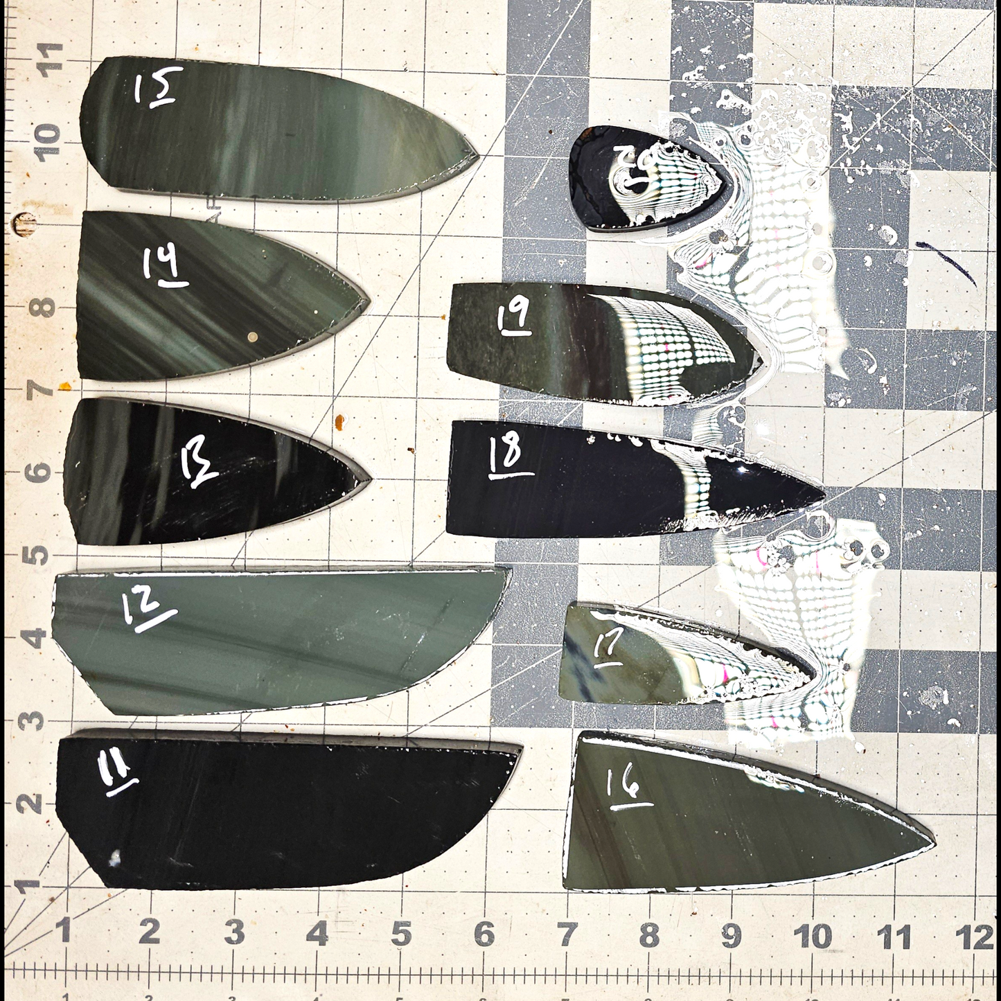 Page 2, Burns Green Obsidian Preforms,Flintknapping Slabs.