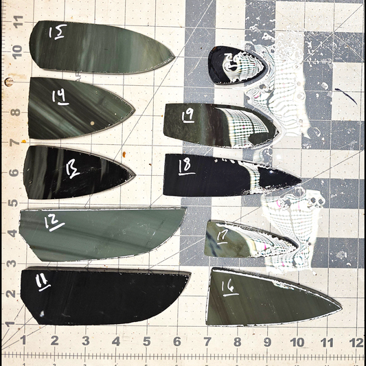 Page 2, Burns Green Obsidian Preforms,Flintknapping Slabs.