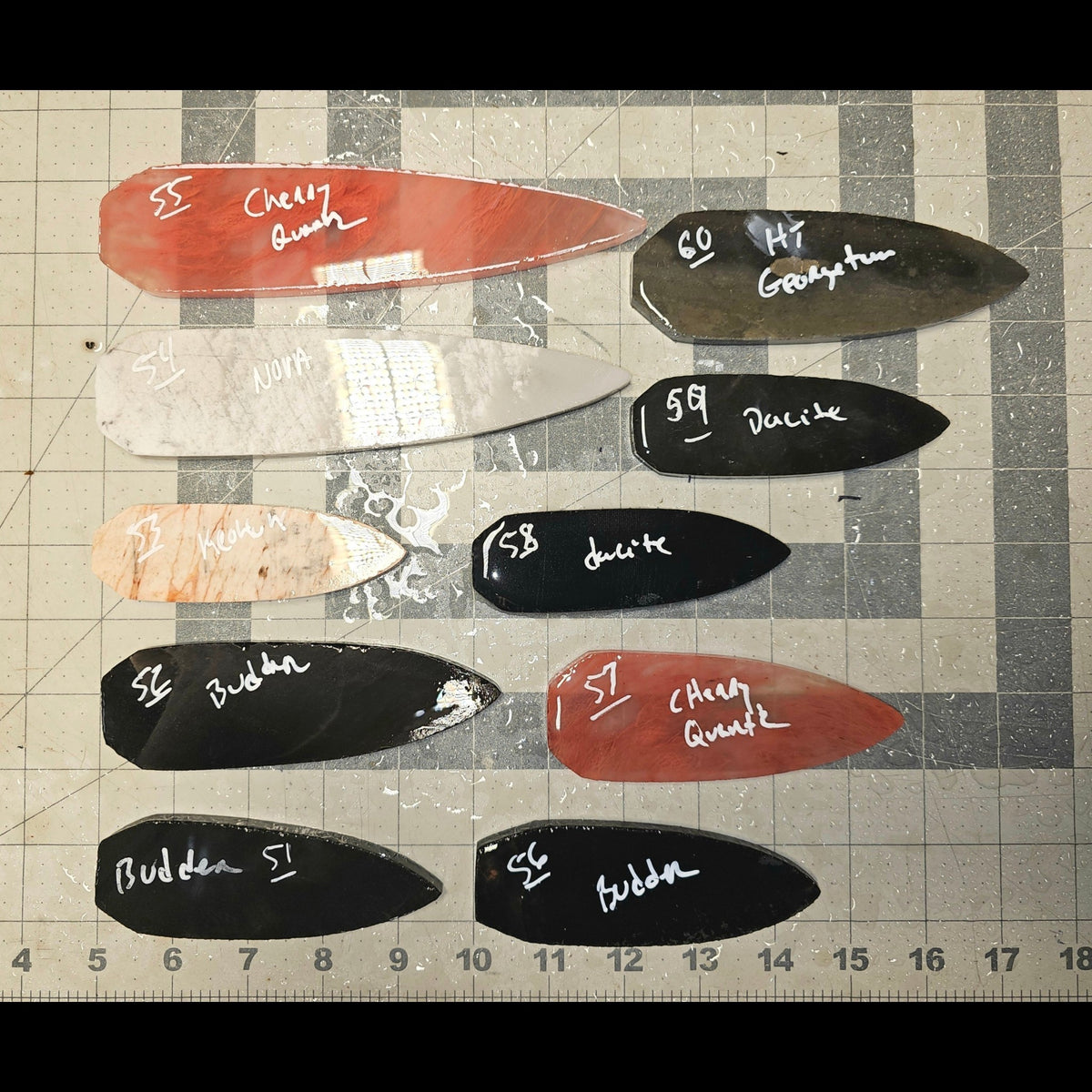Page 5 Dovetail Preforms,Flintknapping Slabs.