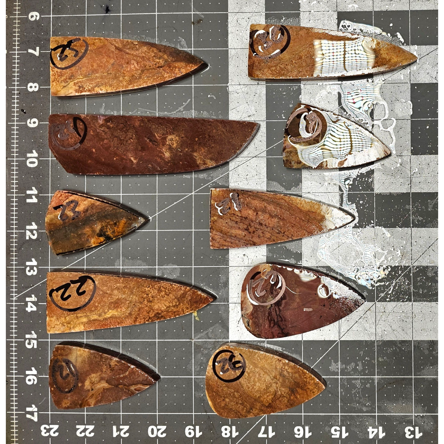 Page 3, Alibates Preforms,Flintknapping Slabs.