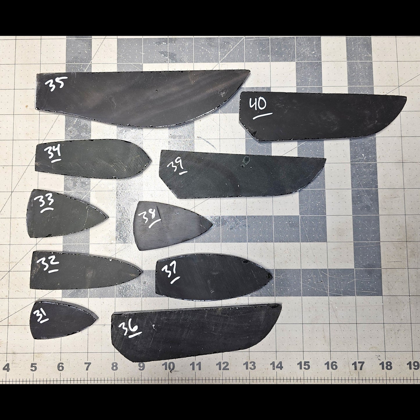 Page 4 Rainbow Obsidian Preforms, Flintknapping Slabs.
