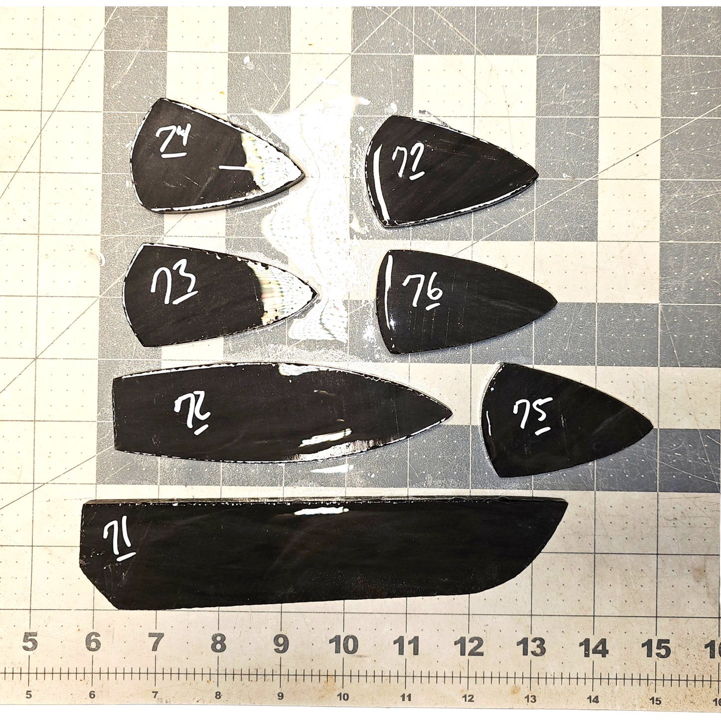 Page 8 Dacite Preforms, Black Butter Dacite, Flintknapping Slabs.