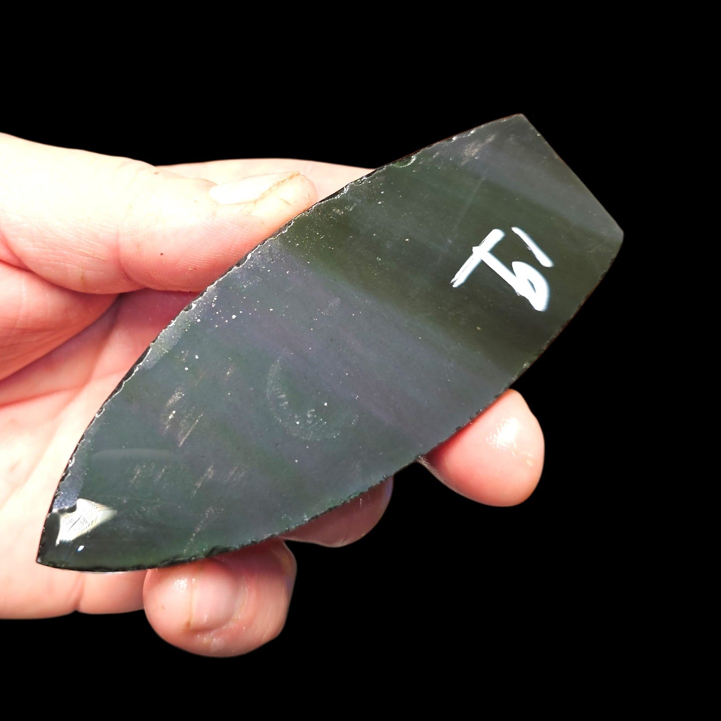 Page 2 Mexican Rainbow Obsidian Preforms, Flintknapping Slabs.
