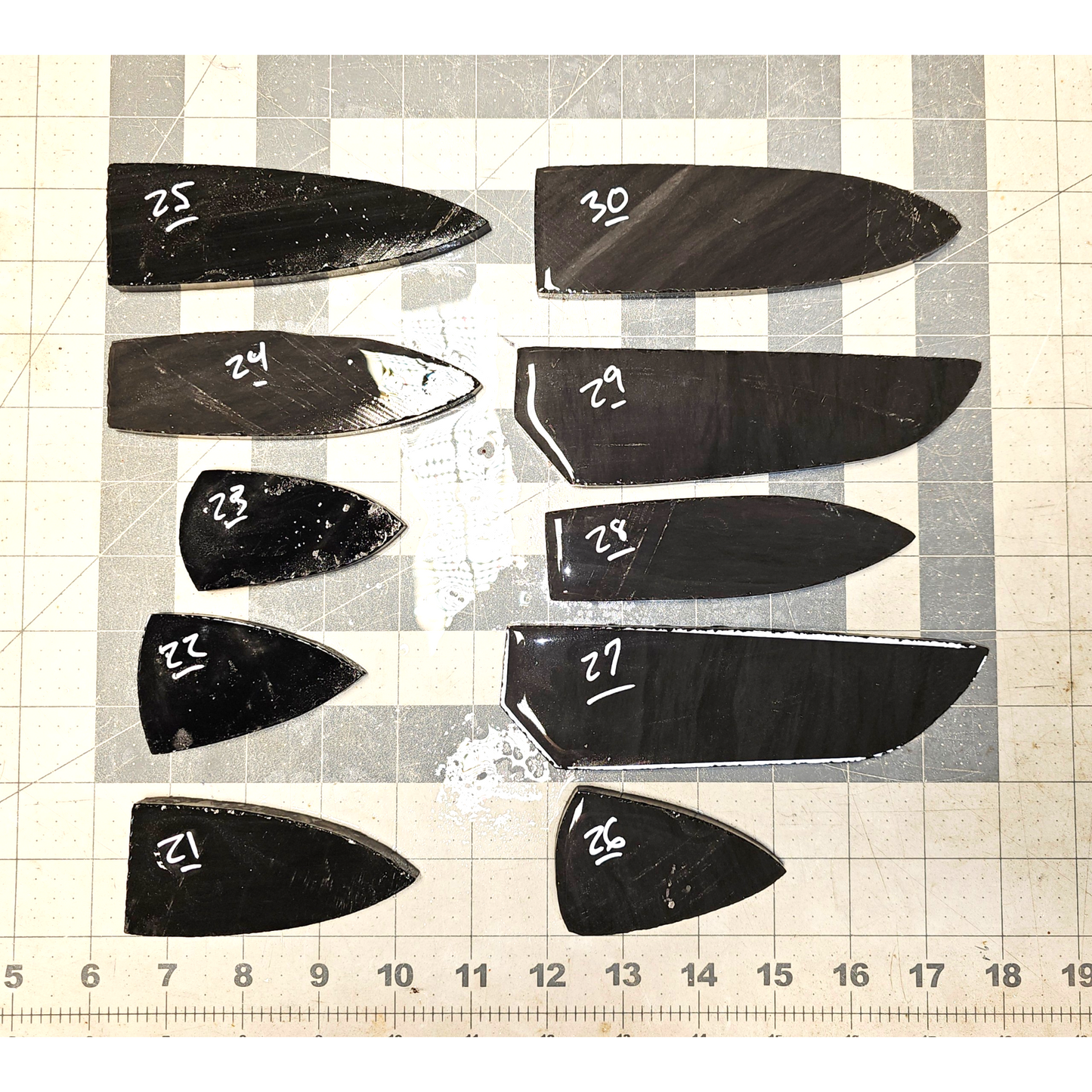 Page 3 Dacite Preforms, Flintknapping Slabs.