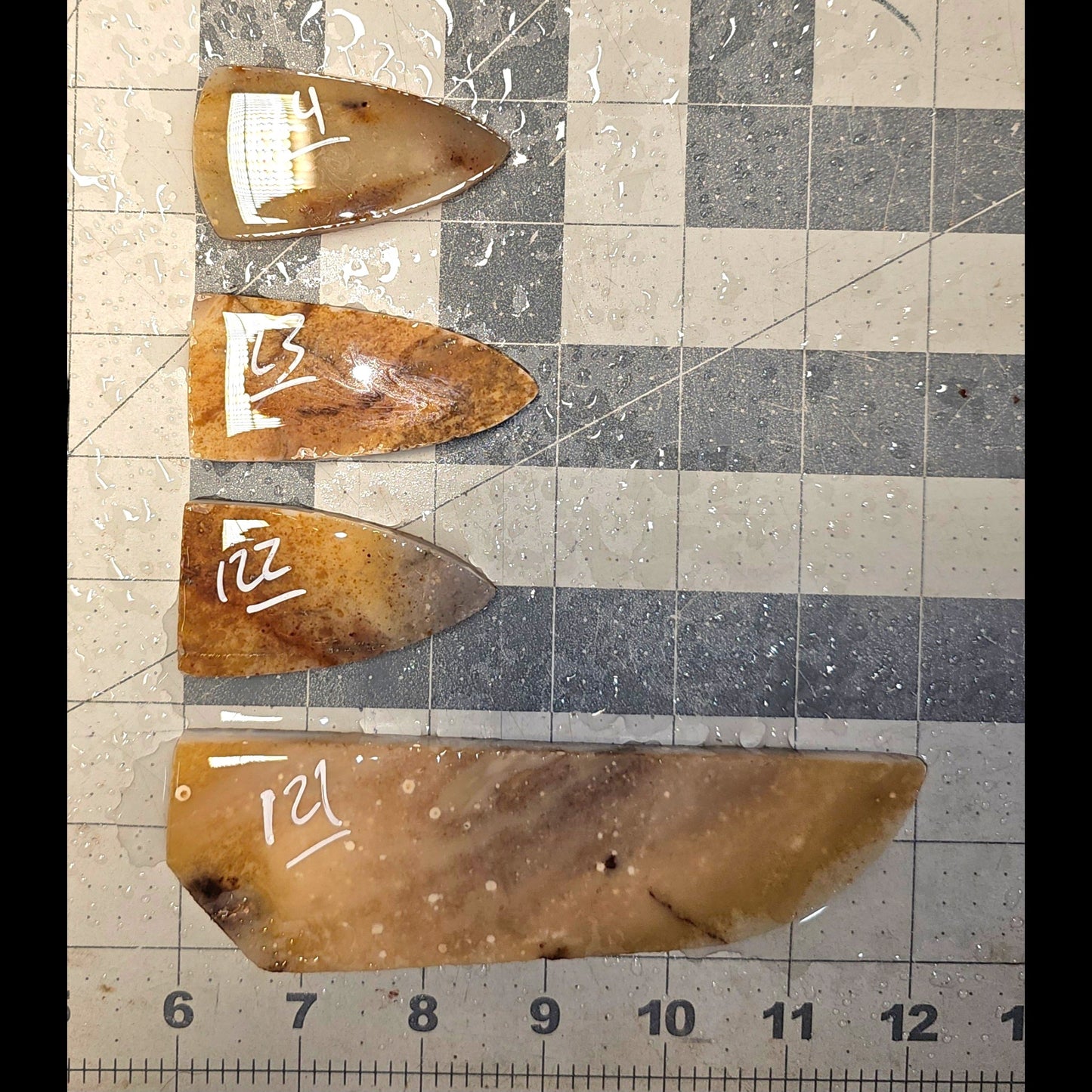 Page 13 Paiute Agate Preforms, Flintknapping Slabs.