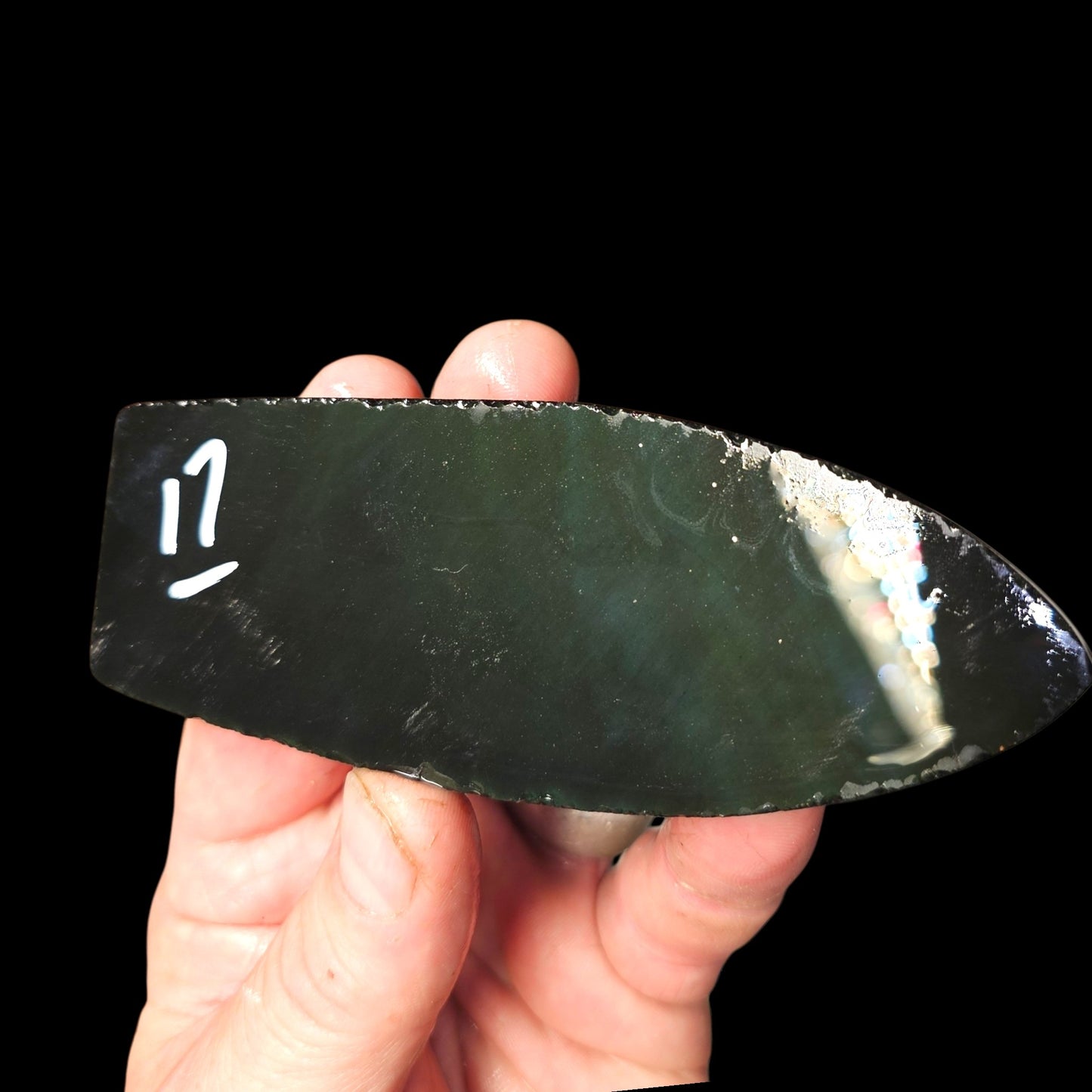 Page 2 Mexican Rainbow Obsidian Preforms, Flintknapping Slabs.