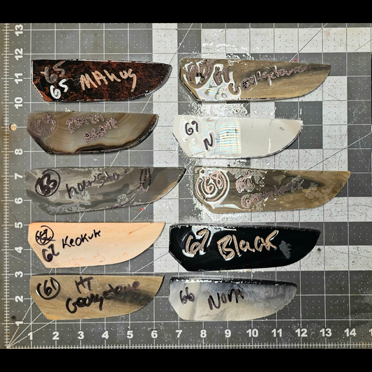 Page 7 Knife Blade Preforms,Flintknapping Slabs.