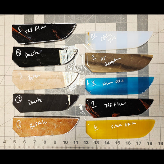 Page 1, Knife Blade Preforms,Flintknapping Slabs.