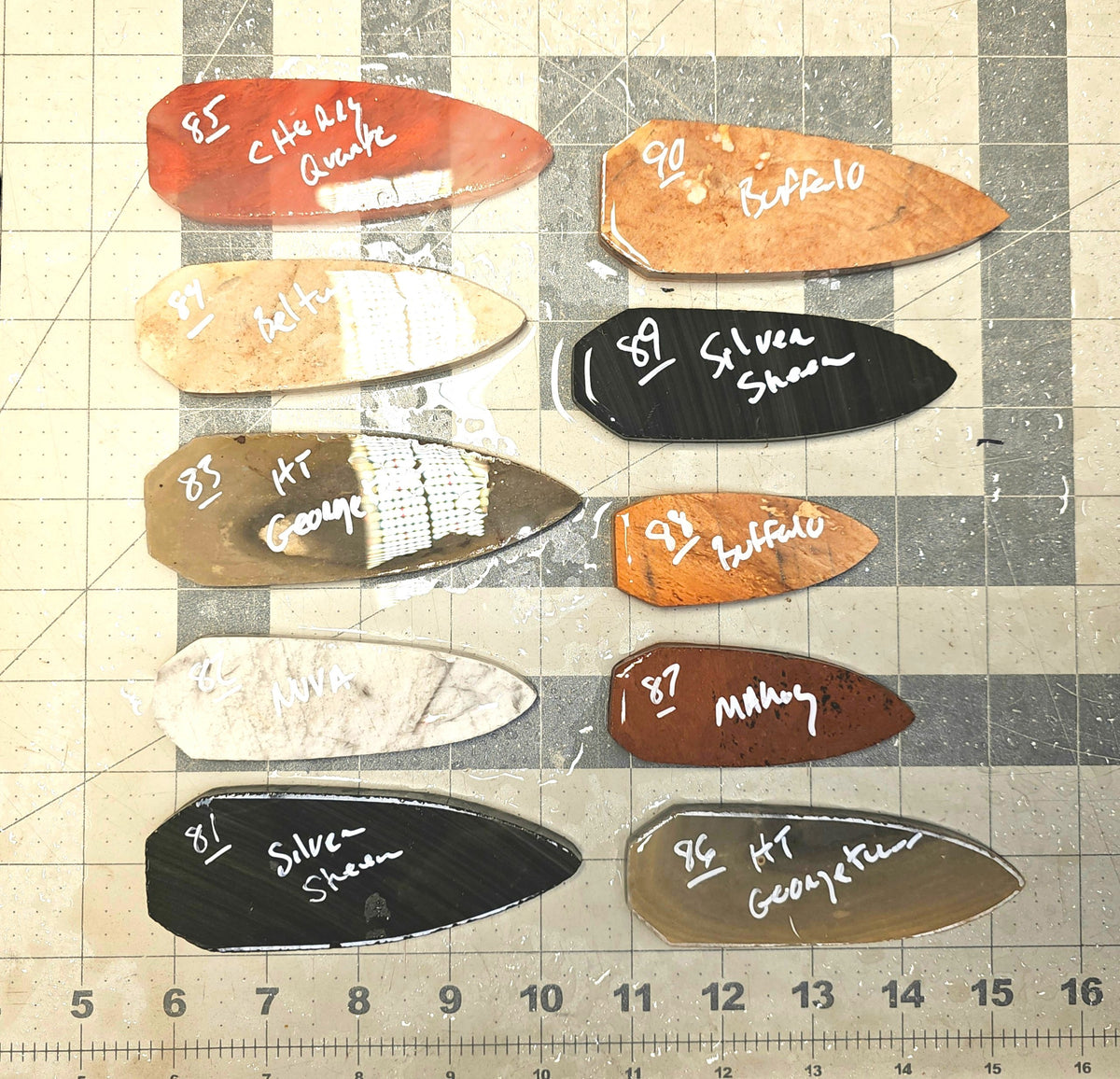 Page 8 Dovetail Preforms,Flintknapping Slabs.