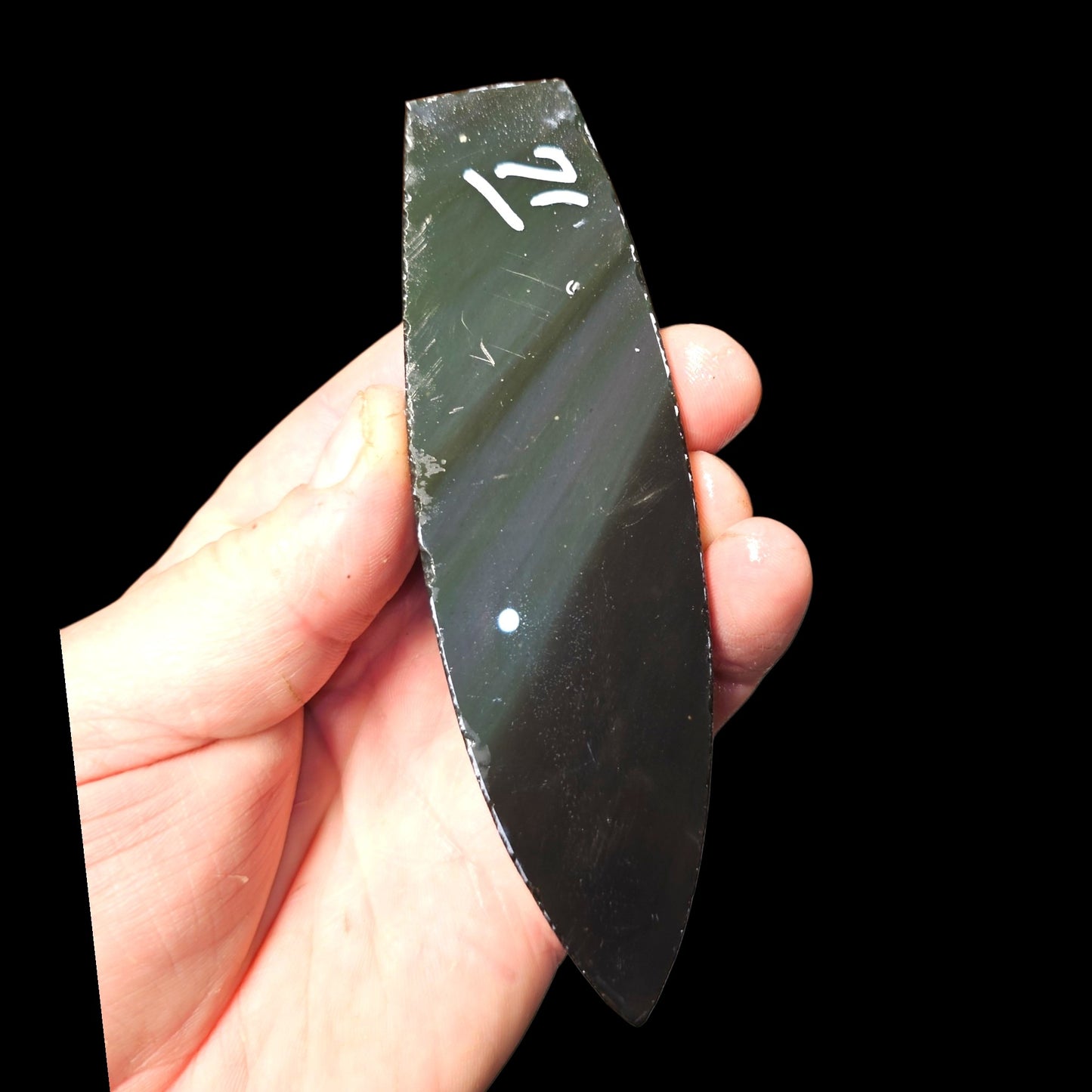 Page 8 Mexican Rainbow Obsidian Preforms, Flintknapping Slabs.