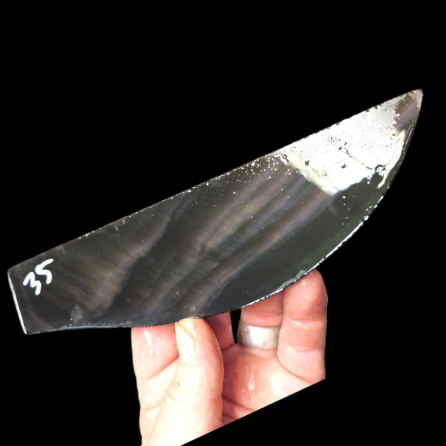 Page 4 Rainbow Obsidian Preforms, Flintknapping Slabs.