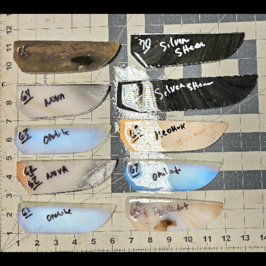 Page 7 Knife Blade Preforms,Flintknapping Slabs.
