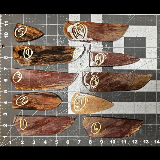 Page 1, Alibates Preforms,Flintknapping Slabs.