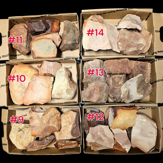 Page 2, 3+ Pounds Heat Treated Buffalo River Flint, Flintknapping,