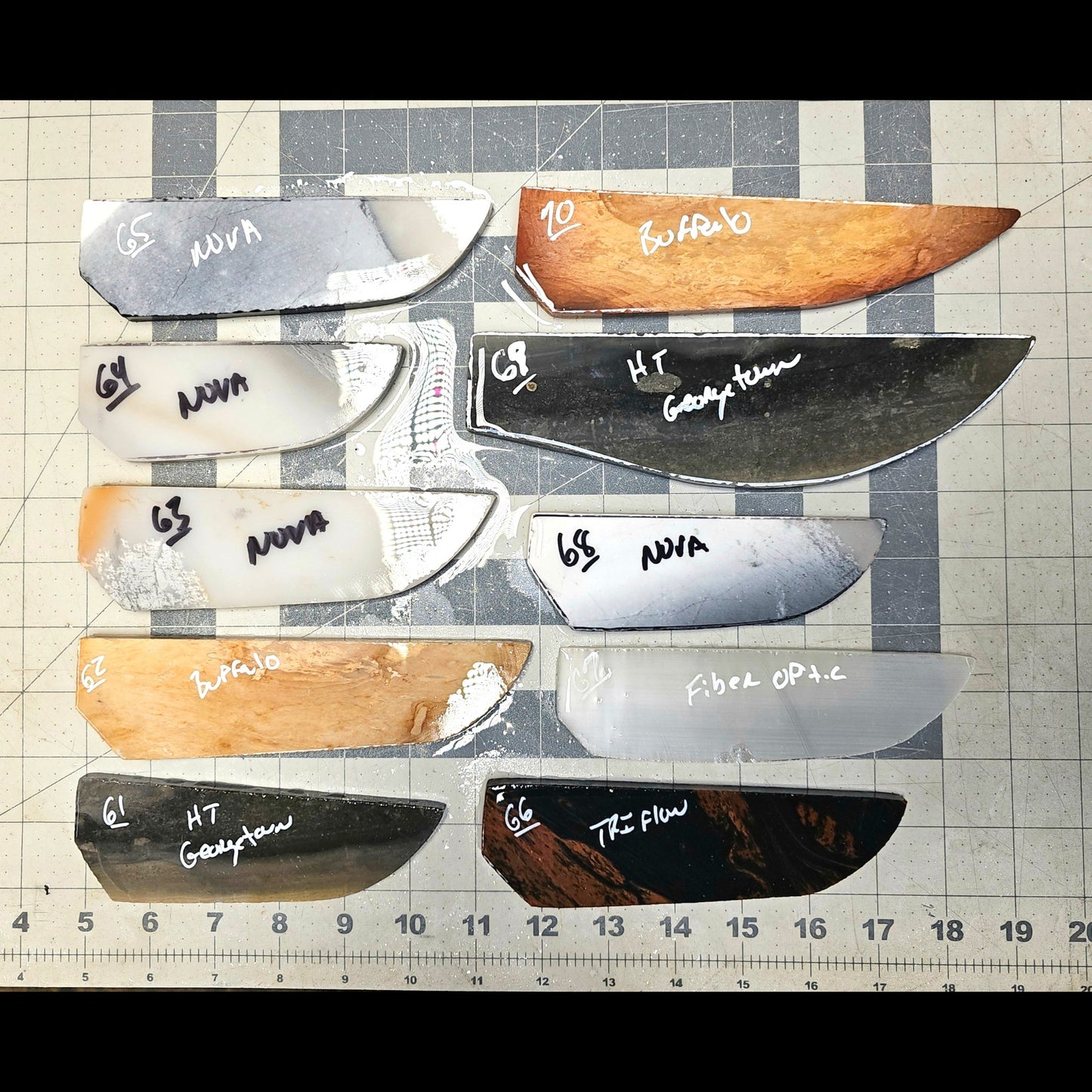 Page 7 Knife Blade Preforms,Flintknapping Slabs.
