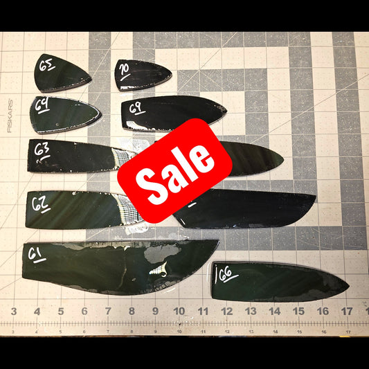 Page 7 Mexican Rainbow Obsidian Preforms, Flintknapping Slabs.